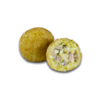 Frozen cooked Arancino with pistachio