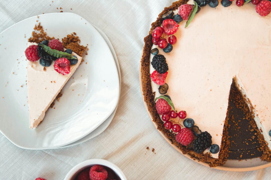 Cheesecake froide avec fruits